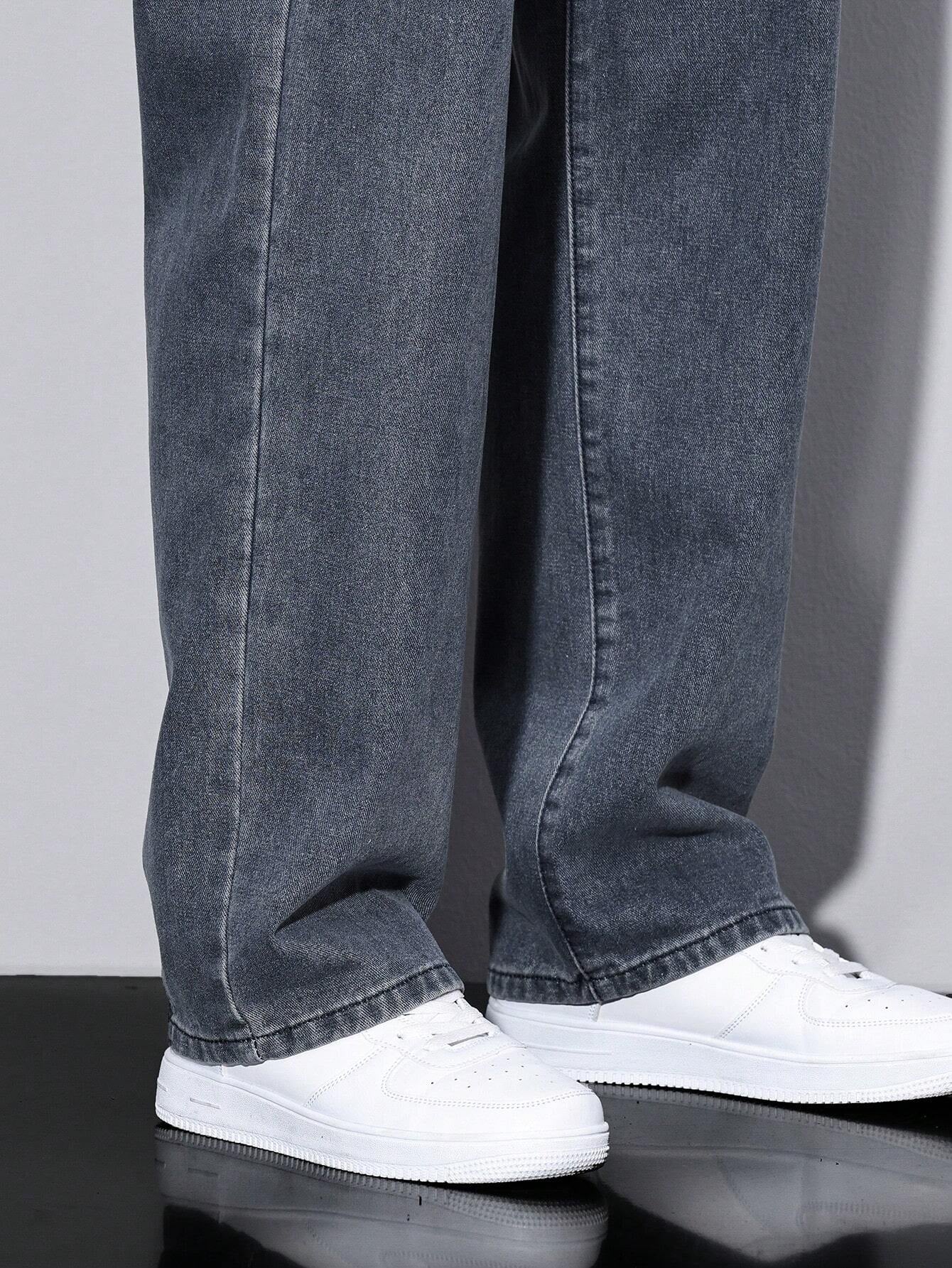 Manfinity Hypemode Men\ Solid Straight Leg Jeans