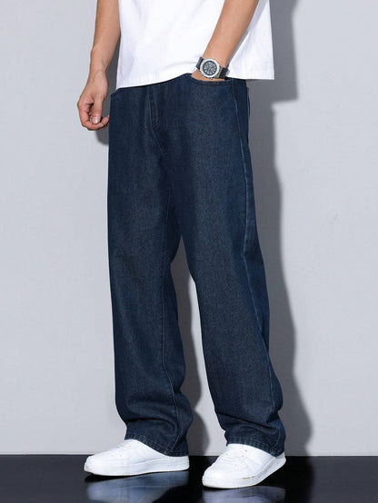 Manfinity Hypemode Men\ Solid Straight Leg Jeans