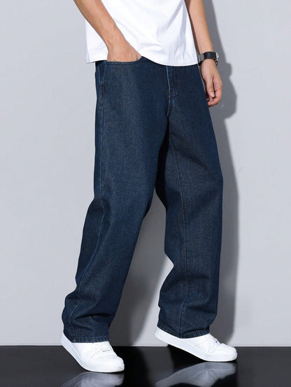 Manfinity Hypemode Men\ Solid Straight Leg Jeans