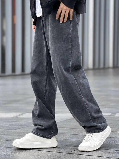 Manfinity Hypemode Men\ Solid Straight Leg Jeans