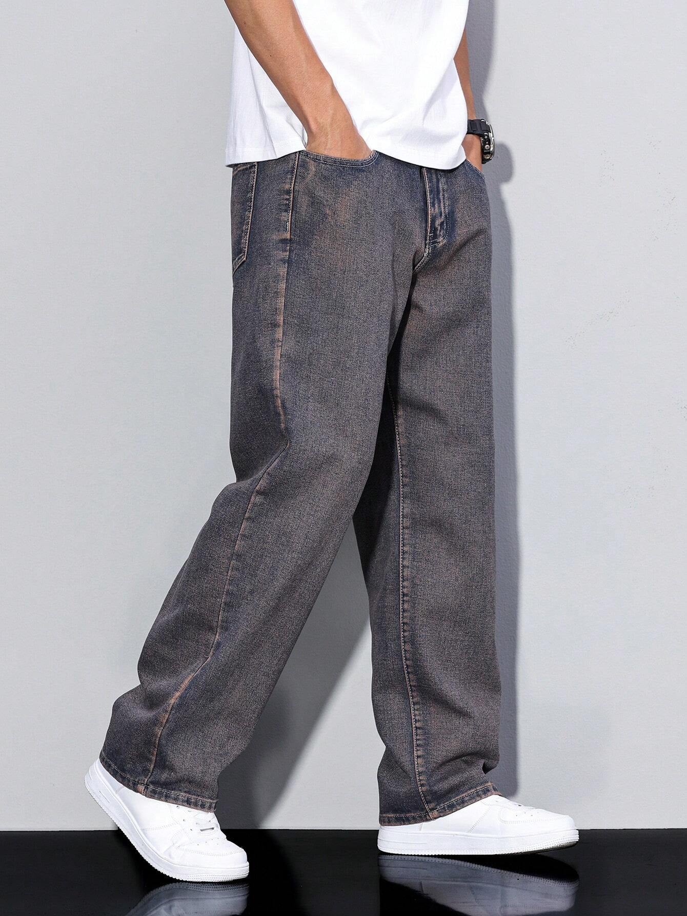 Manfinity Hypemode Men\ Solid Straight Leg Jeans