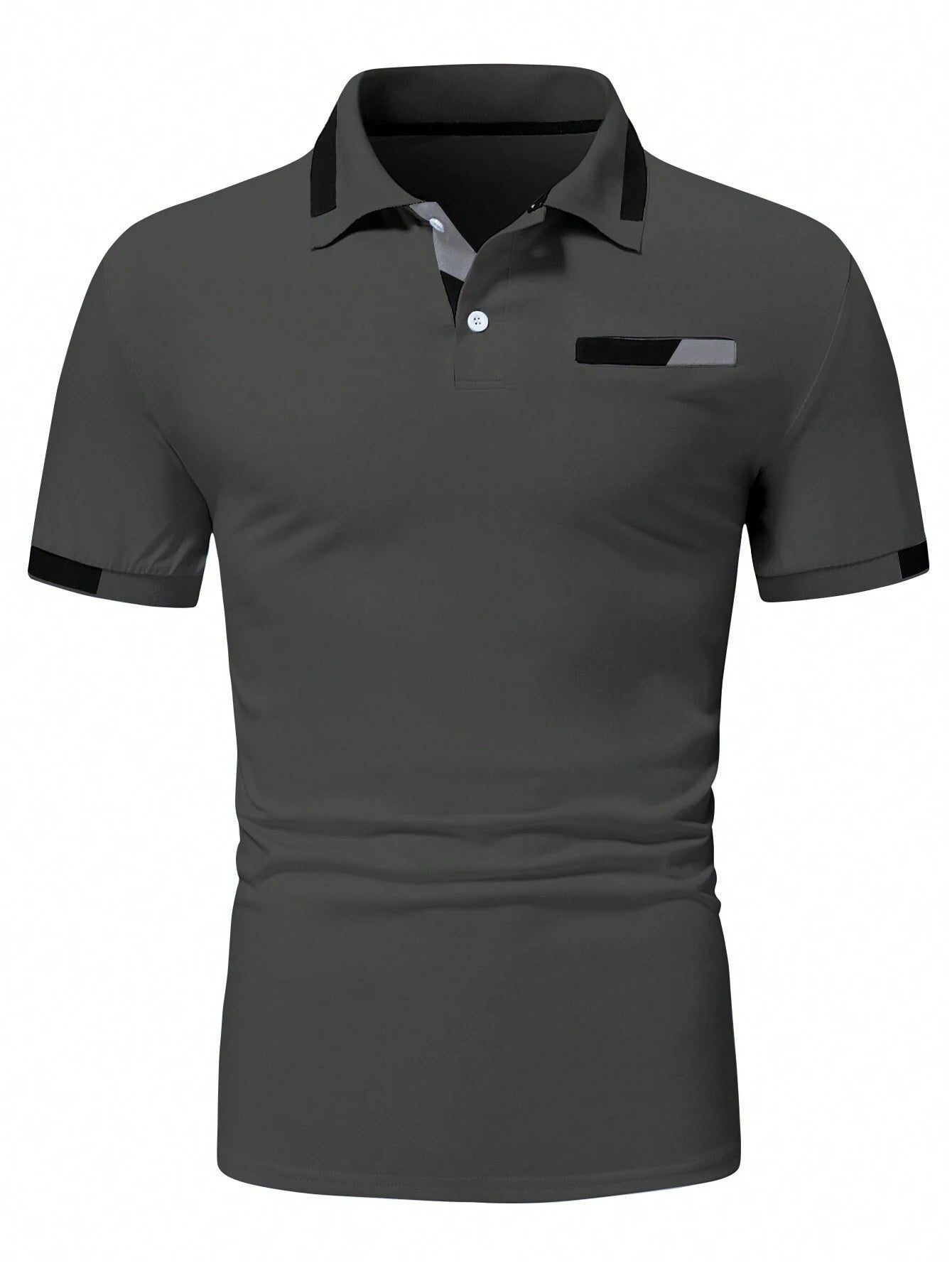 Manfinity Homme Men'S Color Block Polo Shirt