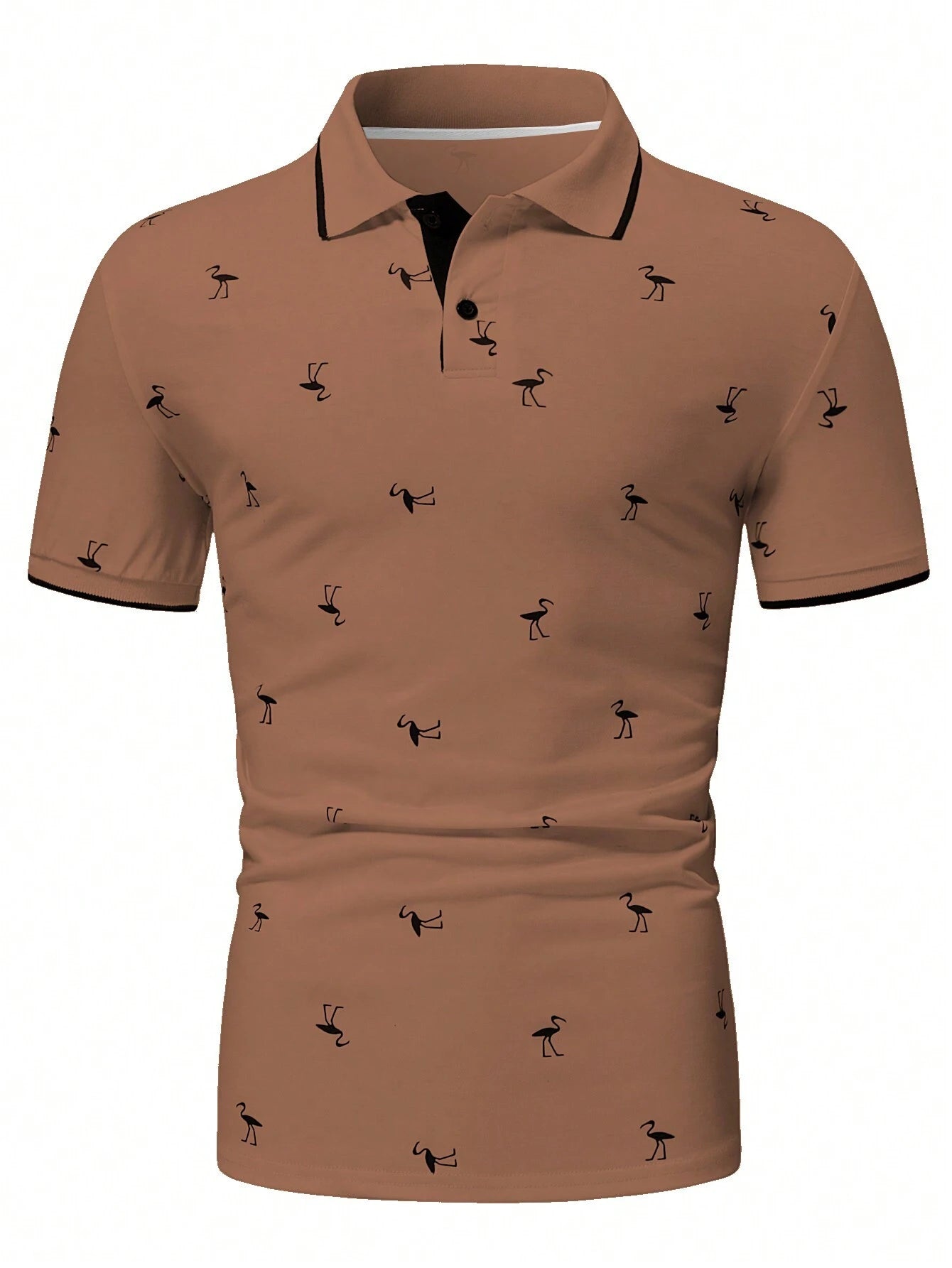 Manfinity RSRT Men'S Short Sleeve Printed Polo Shirt