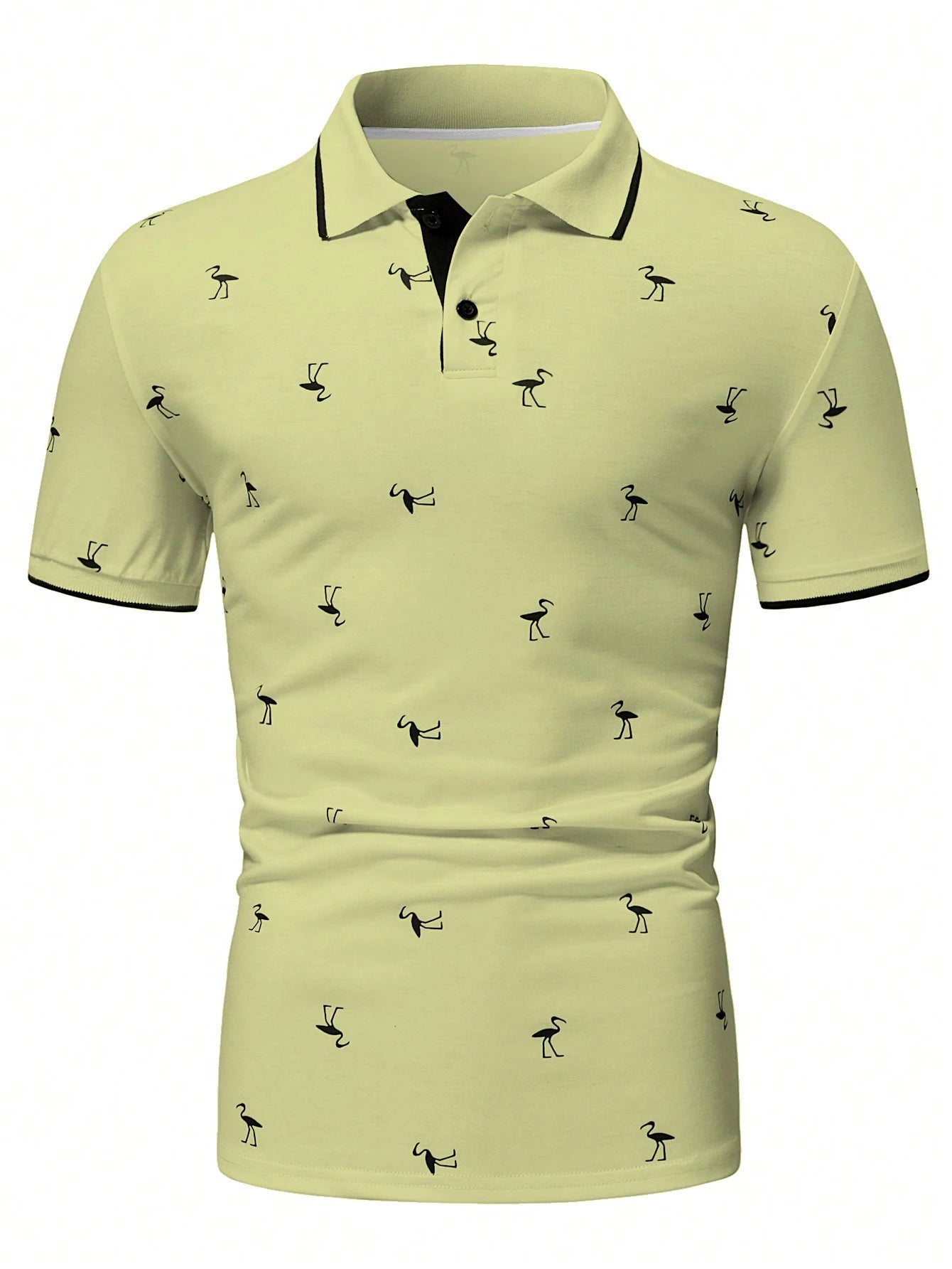 Manfinity RSRT Men'S Short Sleeve Printed Polo Shirt