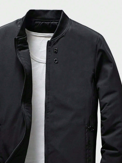 Manfinity Mode Men Zip up Bomber Jacket