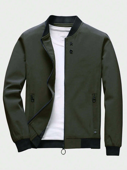 Manfinity Mode Men Zip up Bomber Jacket