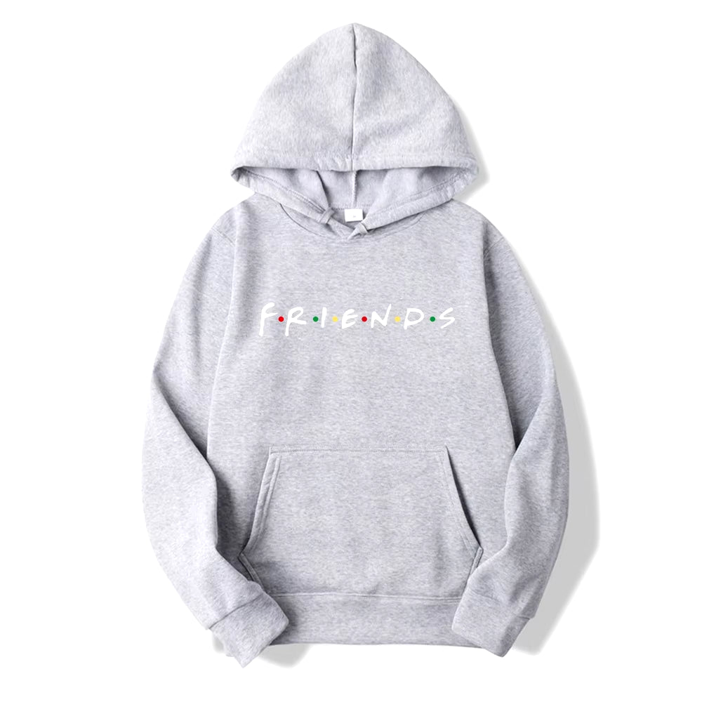 Autumn and Winter 2023 Fashion Hoodie Sweatshirt, White Friend Shirt and Hat, Hooded Sweatshirt for Men and Women