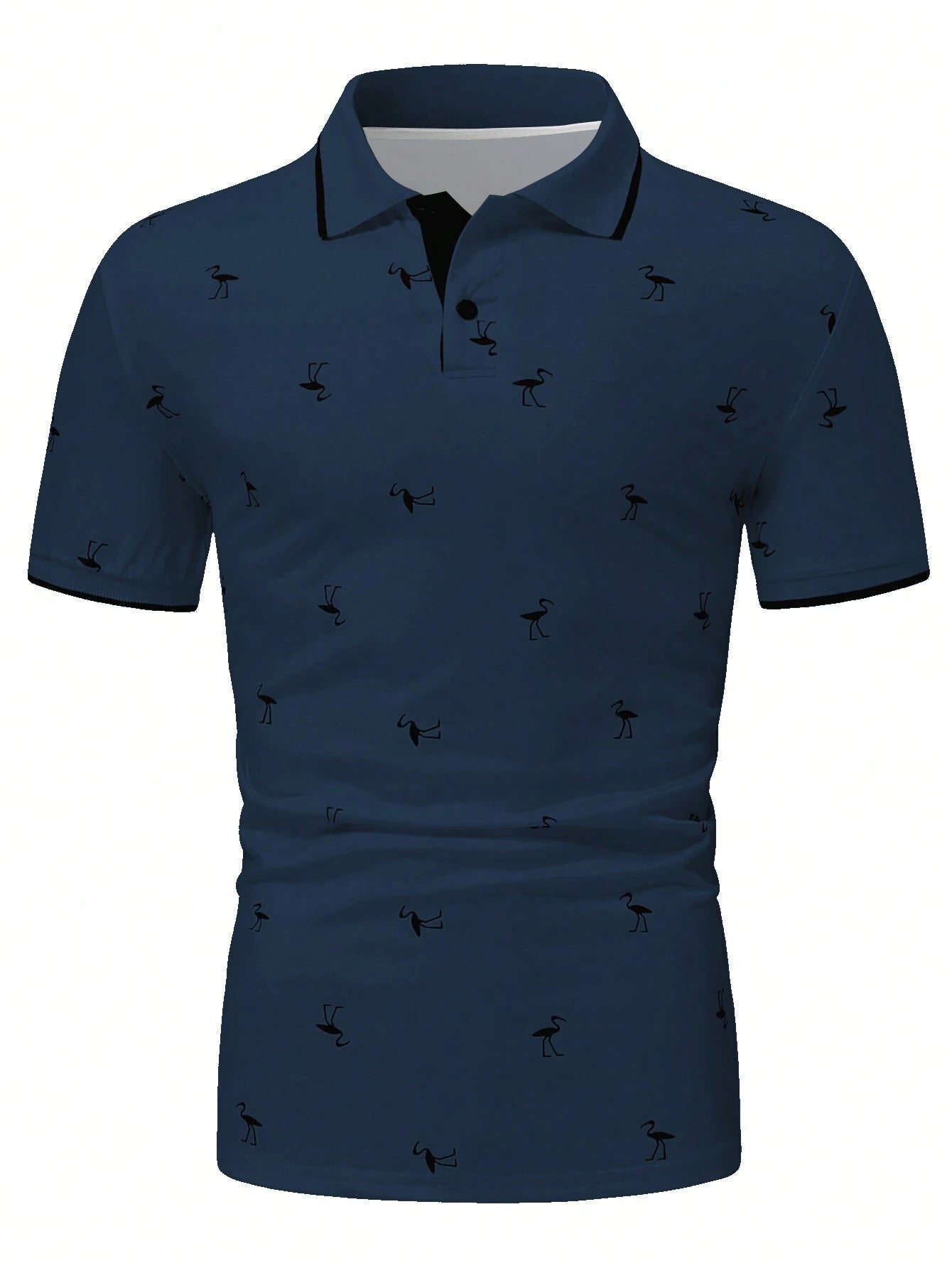 Manfinity RSRT Men'S Short Sleeve Printed Polo Shirt