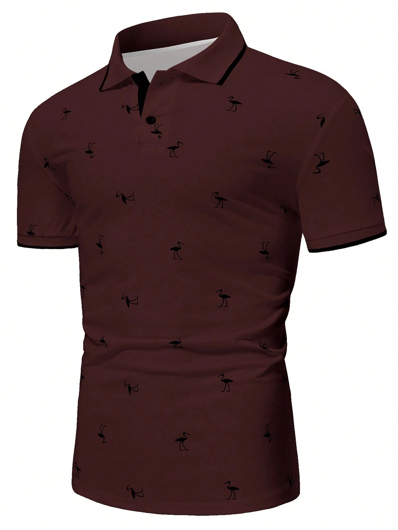 Manfinity RSRT Men'S Short Sleeve Printed Polo Shirt