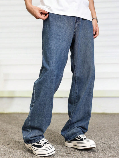 Manfinity Hypemode Men\ Solid Straight Leg Jeans