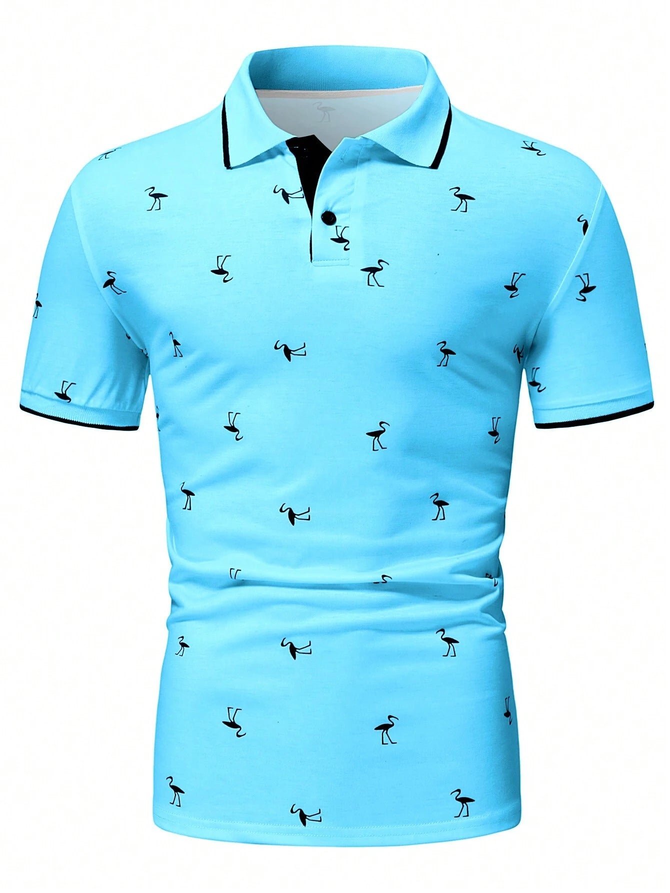 Manfinity RSRT Men'S Short Sleeve Printed Polo Shirt