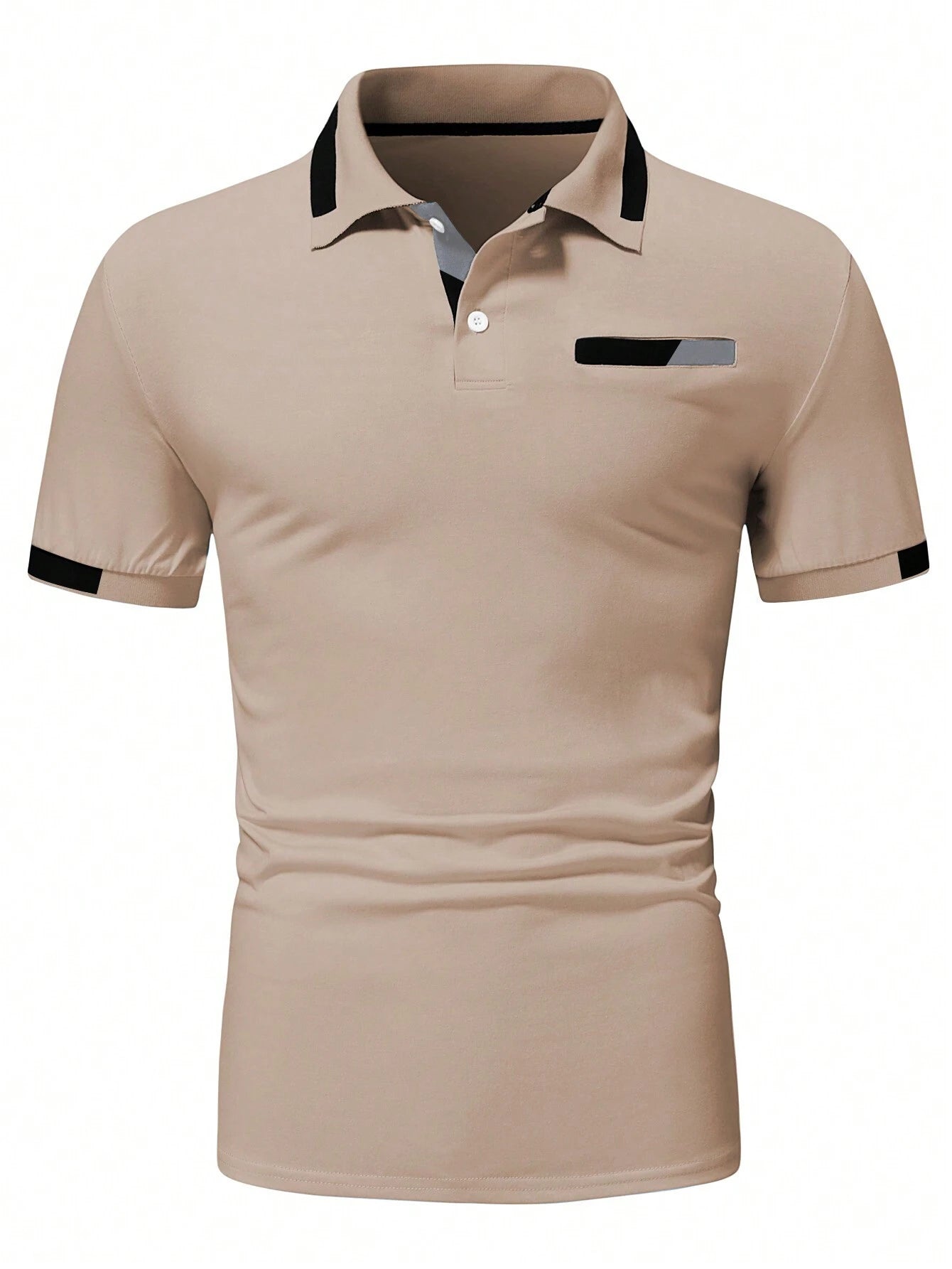 Manfinity Homme Men'S Color Block Polo Shirt