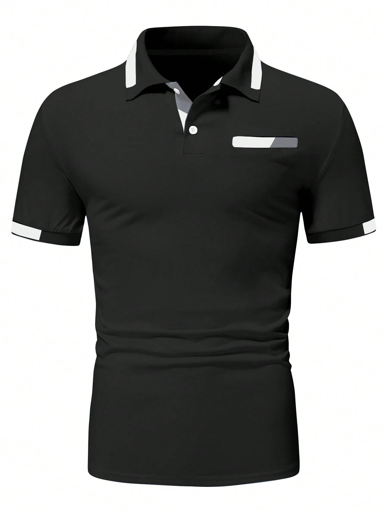 Manfinity Homme Men'S Color Block Polo Shirt